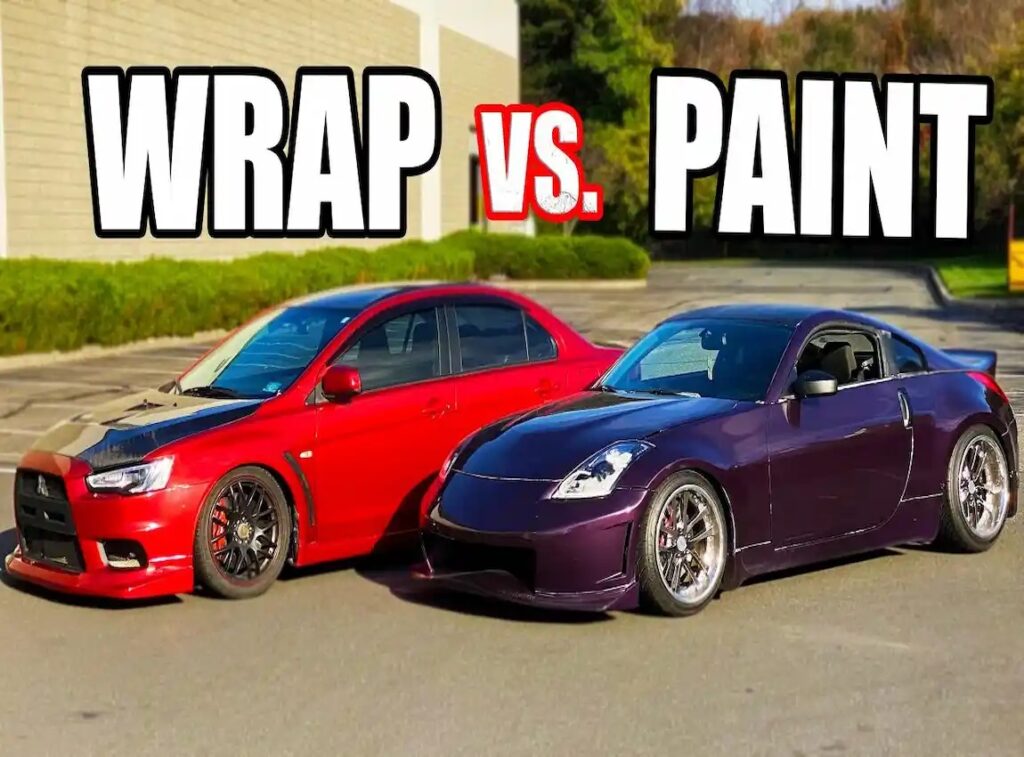 Car wrap vs paint & kl Tint Studio provide Car wrap