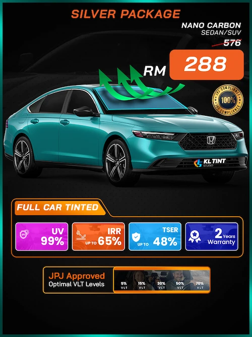 harga tinted kereta in kota damansara, maluri cheras, Puchong, Setia Alom, Kajang